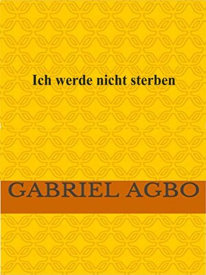 cover image of Ich werde nicht sterben